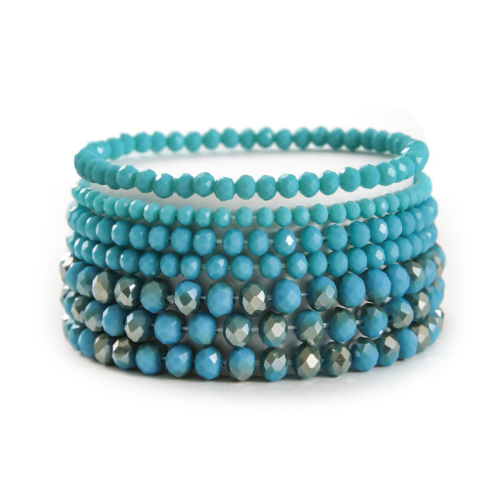 Simple Style Solid Color Artificial Crystal Wholesale Bracelets