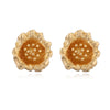 1 Pair Ig Style Geometric Plating Copper 18k Gold Plated Ear Studs