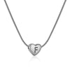 Simple Style Letter Heart Shape Stainless Steel Polishing 18k Gold Plated Pendant Necklace