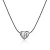 Simple Style Letter Heart Shape Stainless Steel Polishing 18k Gold Plated Pendant Necklace