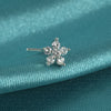 Elegant Sweet Shiny Flower Stainless Steel Turquoise Zircon Nose Studs In Bulk