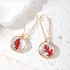 1 Pair Casual Simple Style Plant Flower Epoxy Resin Drop Earrings