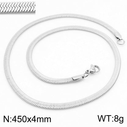 Simple Style Geometric Stainless Steel Plating Layered Necklaces