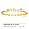 Simple Style Solid Color Stainless Steel Plating Gold Plated Bracelets