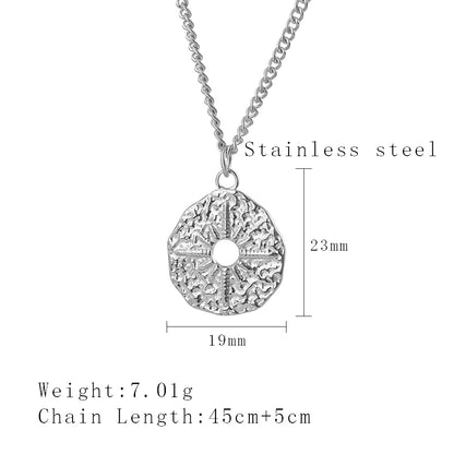 Ig Style Simple Style Irregular Star Stainless Steel Plating Hollow Out 18k Gold Plated Pendant Necklace