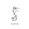 Casual Shiny Star Moon Heart Shape Stainless Steel Alloy White Gold Plated Gold Plated Rhinestones Glass Belly Ring In Bulk