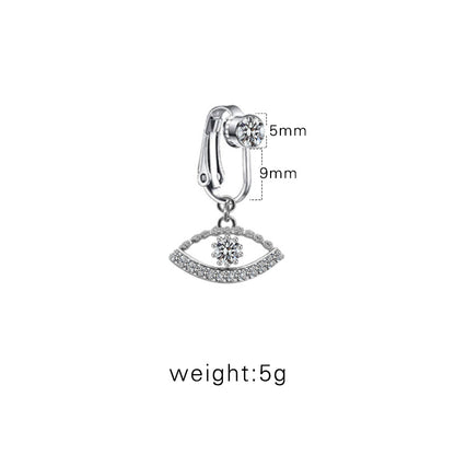 Casual Shiny Star Moon Heart Shape Stainless Steel Alloy White Gold Plated Gold Plated Rhinestones Glass Belly Ring In Bulk