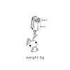 Casual Shiny Star Moon Heart Shape Stainless Steel Alloy White Gold Plated Gold Plated Rhinestones Glass Belly Ring In Bulk