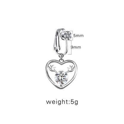 Casual Retro Simple Style Animal Starry Sky Moon Stainless Steel Alloy Copper White Gold Plated Gold Plated Rhinestones Belly Ring In Bulk