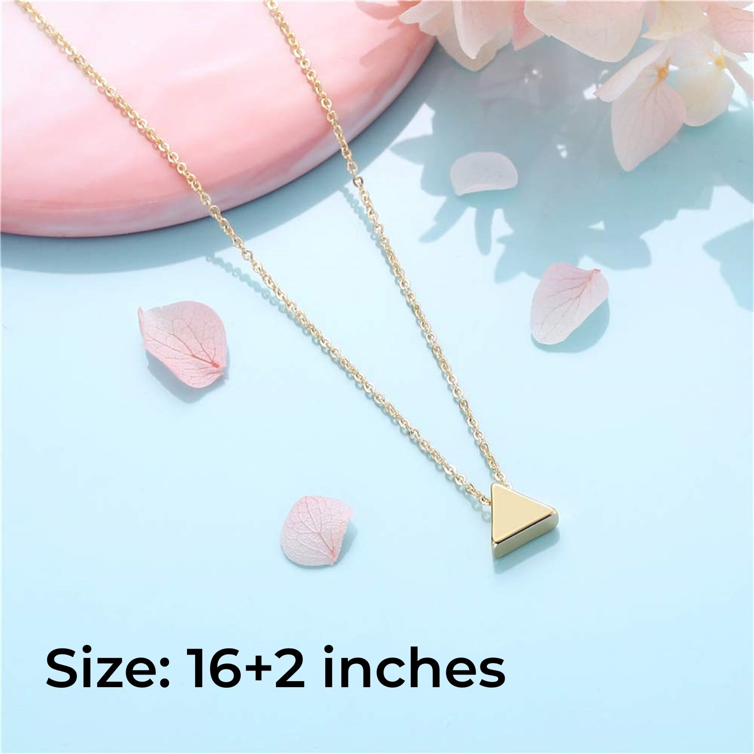 Casual Classic Style Triangle Arrow Copper Plating 14k Gold Plated Pendant Necklace