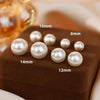 1 Pair Elegant Geometric Artificial Pearl Women's Ear Studs