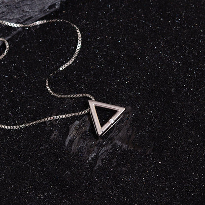 Simple Style Triangle Copper Pendant Necklace