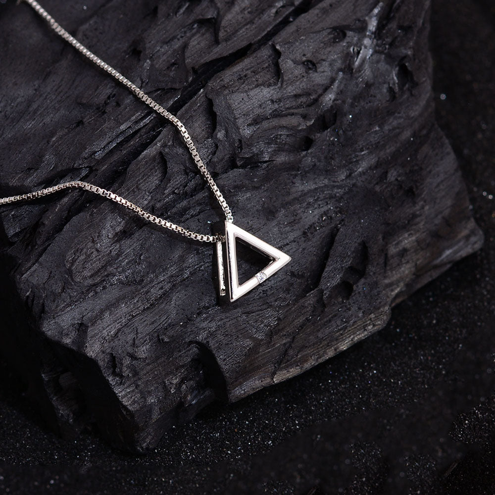 Simple Style Triangle Copper Pendant Necklace