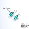 1 Pair Glam Lady Water Droplets Plating Inlay Copper Zircon Gold Plated Drop Earrings