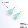 1 Pair Glam Lady Water Droplets Plating Inlay Copper Zircon Gold Plated Drop Earrings