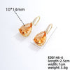 1 Pair Glam Lady Water Droplets Plating Inlay Copper Zircon Gold Plated Drop Earrings