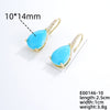 1 Pair Glam Lady Water Droplets Plating Inlay Copper Zircon Gold Plated Drop Earrings