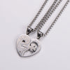 Hip-hop Simple Style Heart Shape Stainless Steel 18k Gold Plated Pendant Necklace