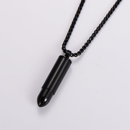 Simple Style Bullet Stainless Steel 18k Gold Plated Unisex Pendant Necklace