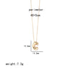 Ig Style Simple Style Letter Stainless Steel Copper Polishing Plating 18k Gold Plated Pendant Necklace