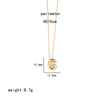 Ig Style Simple Style Letter Stainless Steel Copper Polishing Plating 18k Gold Plated Pendant Necklace