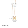 Ig Style Simple Style Letter Stainless Steel Copper Polishing Plating 18k Gold Plated Pendant Necklace