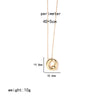 Ig Style Simple Style Letter Stainless Steel Copper Polishing Plating 18k Gold Plated Pendant Necklace