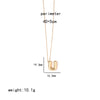 Ig Style Simple Style Letter Stainless Steel Copper Polishing Plating 18k Gold Plated Pendant Necklace