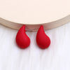 1 Pair Simple Style Water Droplets Spray Paint Arylic Ear Studs