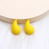 1 Pair Simple Style Water Droplets Spray Paint Arylic Ear Studs