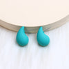 1 Pair Simple Style Water Droplets Spray Paint Arylic Ear Studs