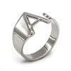 Vintage Style Geometric Letter Alloy Plating Unisex Open Rings