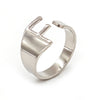 Vintage Style Geometric Letter Alloy Plating Unisex Open Rings