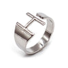 Vintage Style Geometric Letter Alloy Plating Unisex Open Rings