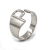 Vintage Style Geometric Letter Alloy Plating Unisex Open Rings