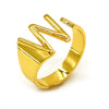 Vintage Style Geometric Letter Alloy Plating Unisex Open Rings