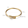 Simple Style Geometric Stainless Steel Plating Bangle