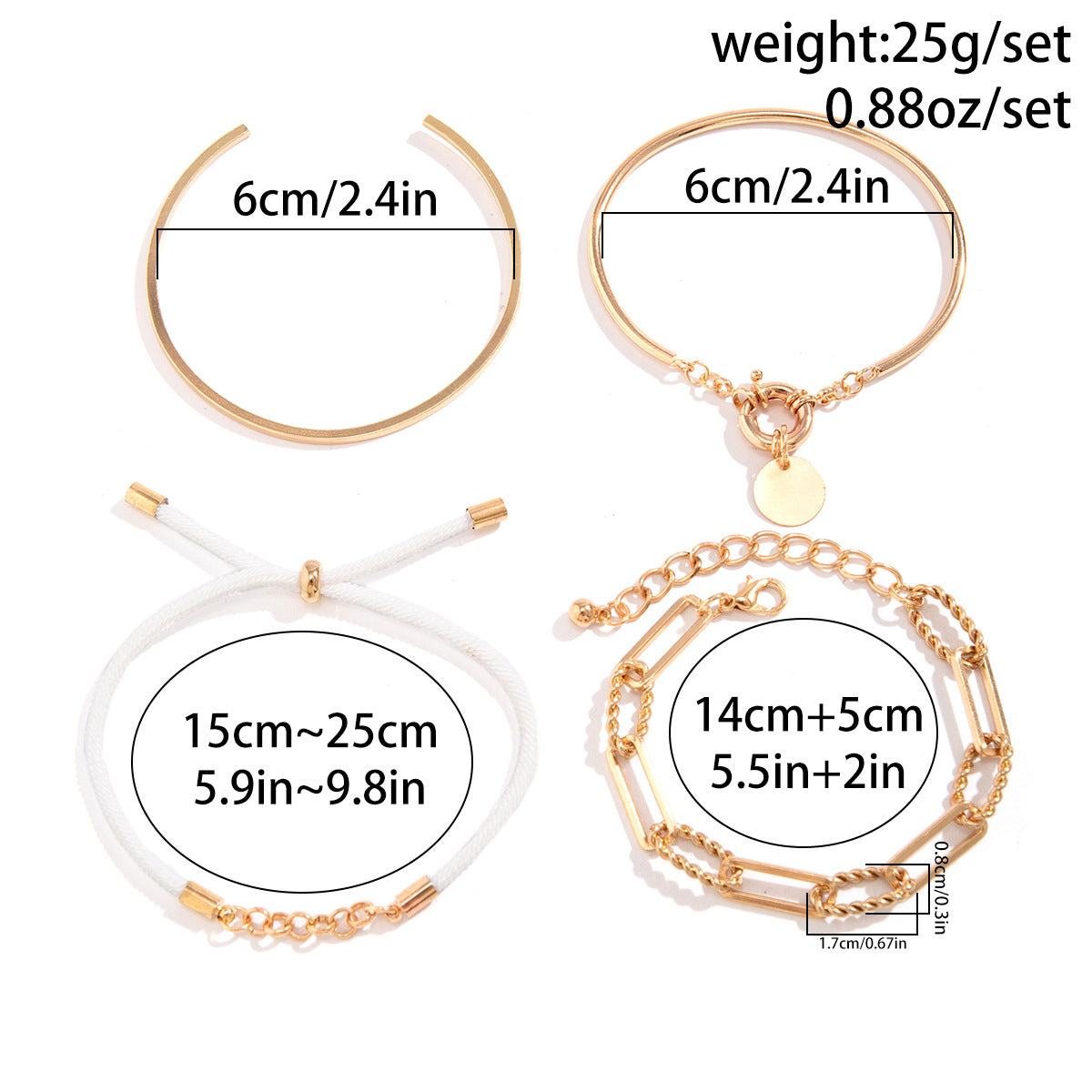 Casual Modern Style Heart Shape 18k Gold Plated Rhinestones Ccb Alloy Iron Wholesale Bracelets