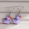 1 Pair Cute Cartoon Resin Drop Earrings