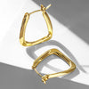 1 Pair Simple Style Solid Color Alloy Earrings