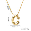 Simple Style Letter Stainless Steel Plating 18k Gold Plated Necklace