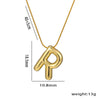 Simple Style Letter Stainless Steel Plating 18k Gold Plated Necklace