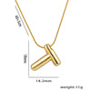 Simple Style Letter Stainless Steel Plating 18k Gold Plated Necklace