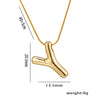 Simple Style Letter Stainless Steel Plating 18k Gold Plated Necklace