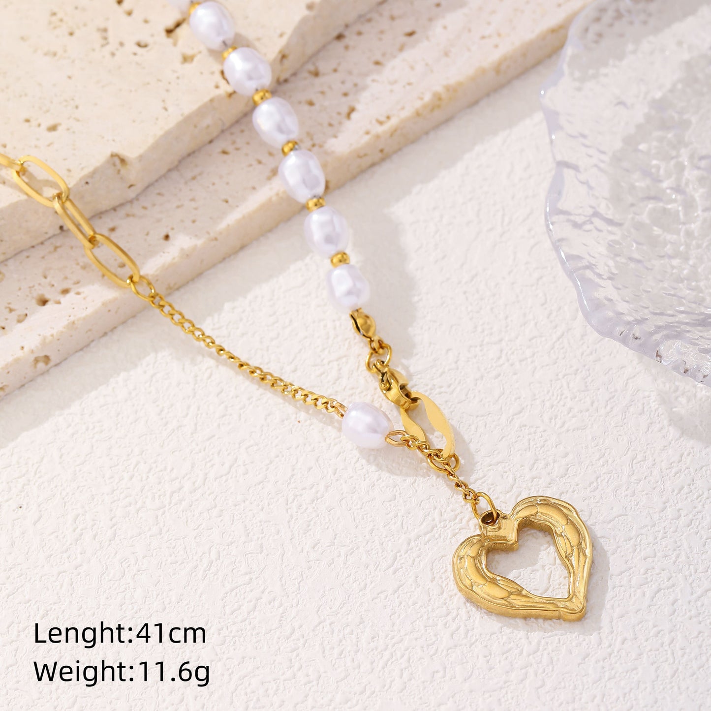 Ig Style Simple Style Sun Heart Shape Titanium Steel Plating 18k Gold Plated Pendant Necklace