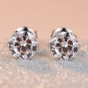 6 Pairs Simple Style Shiny Round Inlay Stainless Steel Diamond Ear Studs