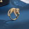 Classic Style Animal Copper Plating Inlay Zircon 18k Gold Plated White Gold Plated Open Rings