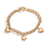 Simple Style Commute Geometric Copper Plating 18k Gold Plated Bracelets