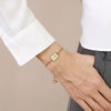 Preppy Style Simple Style Classic Style Letter Stainless Steel Inlay Shell Bracelets