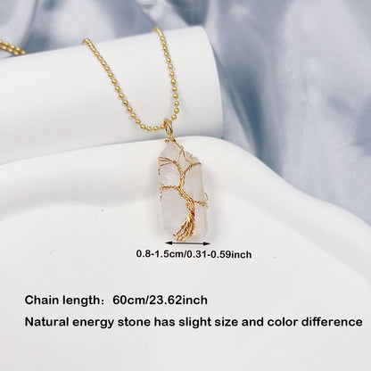 Ethnic Style Bohemian Geometric Natural Stone Plating Gold Plated Rhodium Plated Silver Plated Pendant Necklace